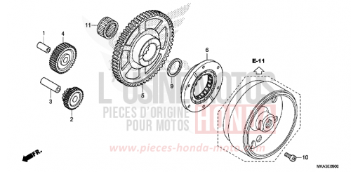 EMBRAYAGE DE DEMARRAGE NC750XDH de 2017